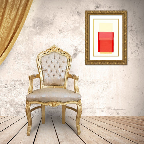 Color Code 10 Gold Ornate Wood Framed Art Print with Double Matting by Maier, Werner