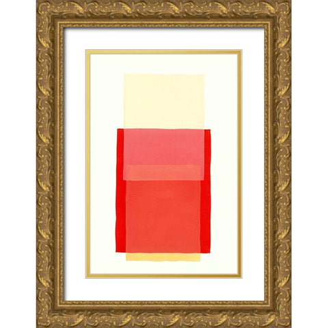 Color Code 10 Gold Ornate Wood Framed Art Print with Double Matting by Maier, Werner