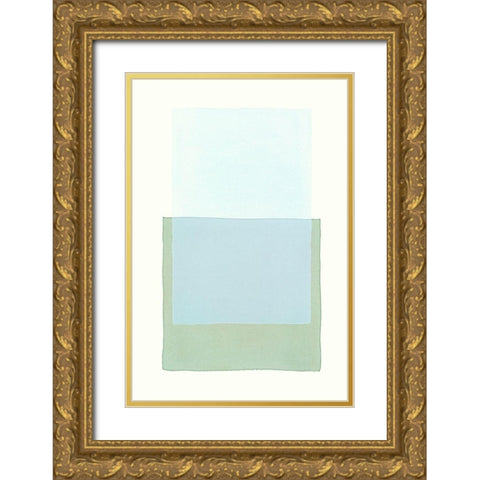 Color Code 11 Gold Ornate Wood Framed Art Print with Double Matting by Maier, Werner