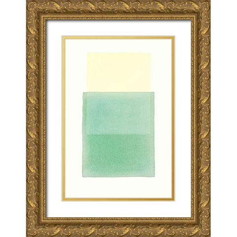 Color Code 12 Gold Ornate Wood Framed Art Print with Double Matting by Maier, Werner