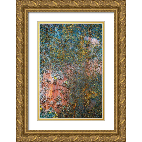 Ships Rust Gold Ornate Wood Framed Art Print with Double Matting by Stalowy, John