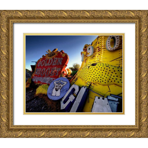 Golden Nugget Gold Ornate Wood Framed Art Print with Double Matting by Stalowy, John