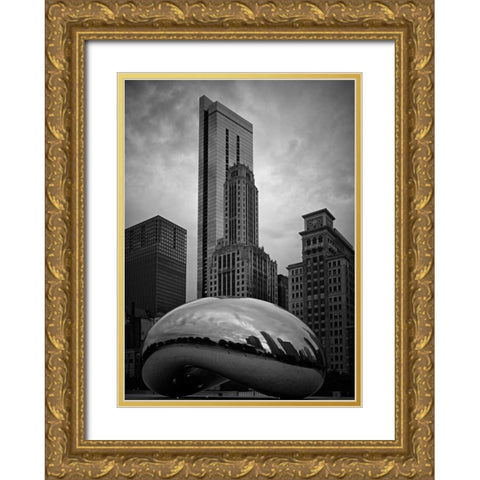 The Bean Gold Ornate Wood Framed Art Print with Double Matting by Stalowy, John