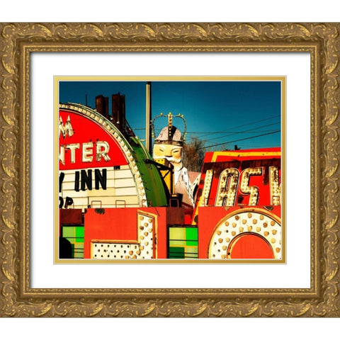 The King Gold Ornate Wood Framed Art Print with Double Matting by Stalowy, John