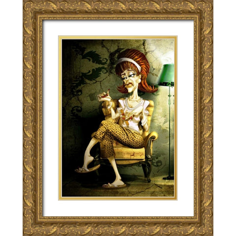 The Wife Gold Ornate Wood Framed Art Print with Double Matting by Alvez, A. - Perez, A.