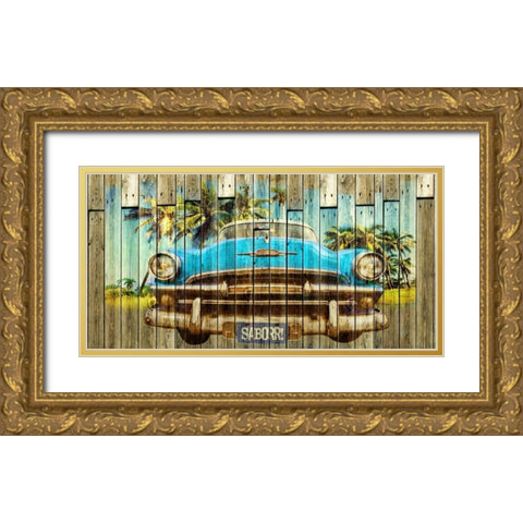 Sabor Gold Ornate Wood Framed Art Print with Double Matting by Sola, Bresso