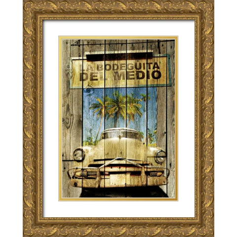 La Bodeguita -1 Gold Ornate Wood Framed Art Print with Double Matting by Sola, Bresso