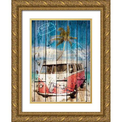 The Van Gold Ornate Wood Framed Art Print with Double Matting by Sola, Bresso