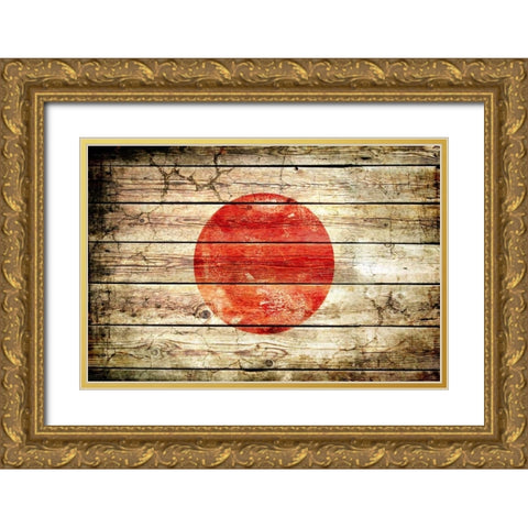 Japan 2 Gold Ornate Wood Framed Art Print with Double Matting by Robins, John H.