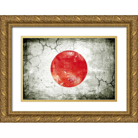 Japan 1 Gold Ornate Wood Framed Art Print with Double Matting by Robins, John H.