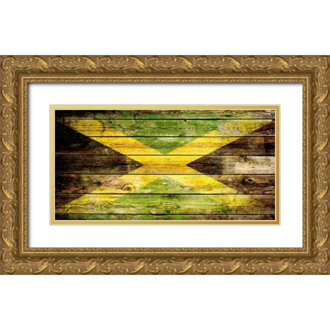 Jamaica 2 Gold Ornate Wood Framed Art Print with Double Matting by Robins, John H.