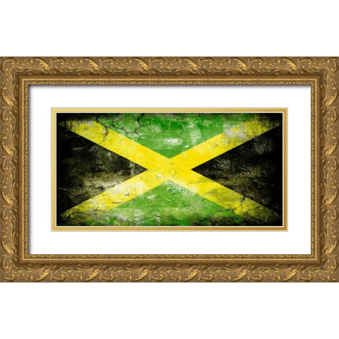 Jamaica 1 Gold Ornate Wood Framed Art Print with Double Matting by Robins, John H.