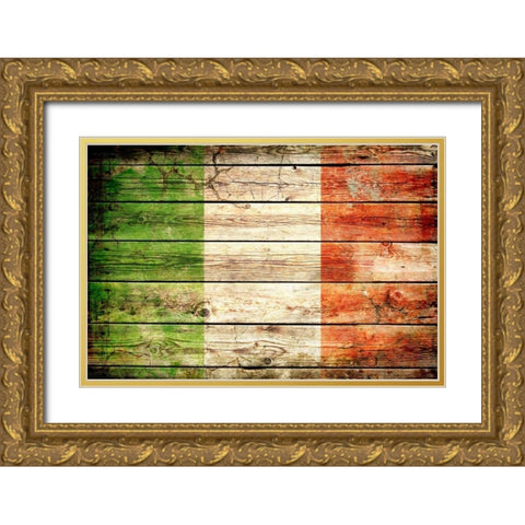 Italy 2 Gold Ornate Wood Framed Art Print with Double Matting by Robins, John H.
