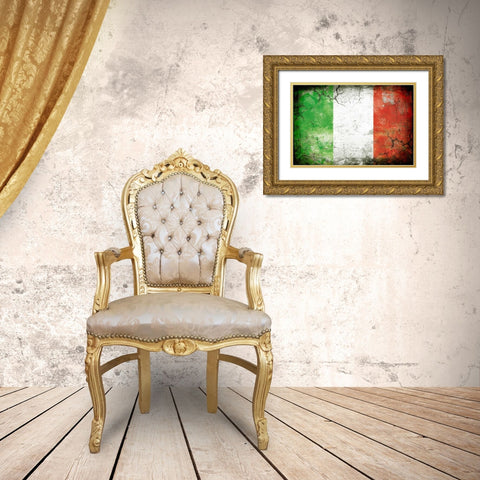 Italy 1 Gold Ornate Wood Framed Art Print with Double Matting by Robins, John H.