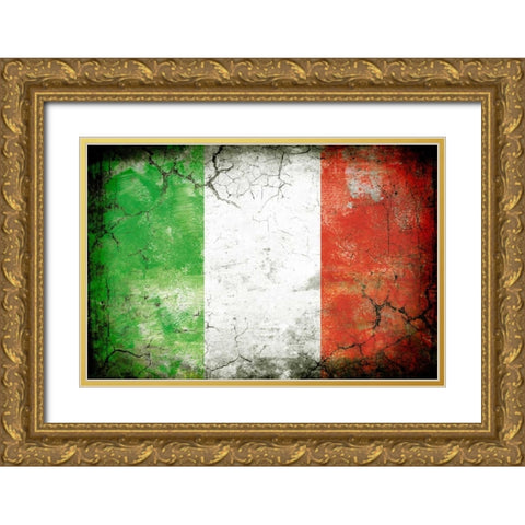 Italy 1 Gold Ornate Wood Framed Art Print with Double Matting by Robins, John H.