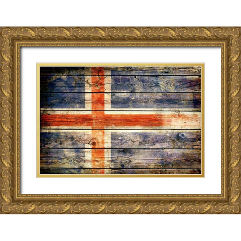 Iceland 2 Gold Ornate Wood Framed Art Print with Double Matting by Robins, John H.