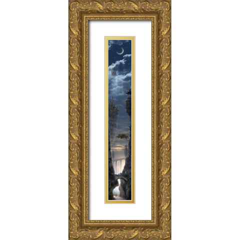 Way to the Heaven Gold Ornate Wood Framed Art Print with Double Matting by Martin, Jose Luis