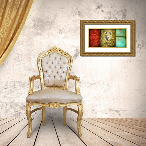 Luxury II Gold Ornate Wood Framed Art Print with Double Matting by Willow, Susan P.