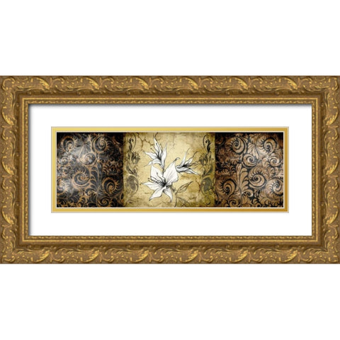 Brown Vintage Gold Ornate Wood Framed Art Print with Double Matting by Willow, Susan P.