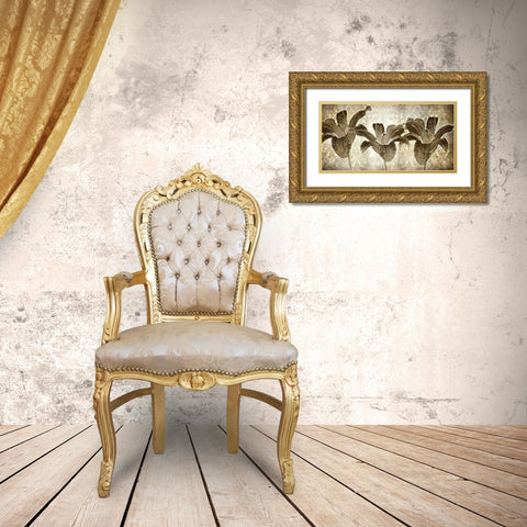 Retro touch Gold Ornate Wood Framed Art Print with Double Matting by Willow, Susan P.