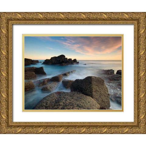 The patxa Gold Ornate Wood Framed Art Print with Double Matting by Vera, Urtzi
