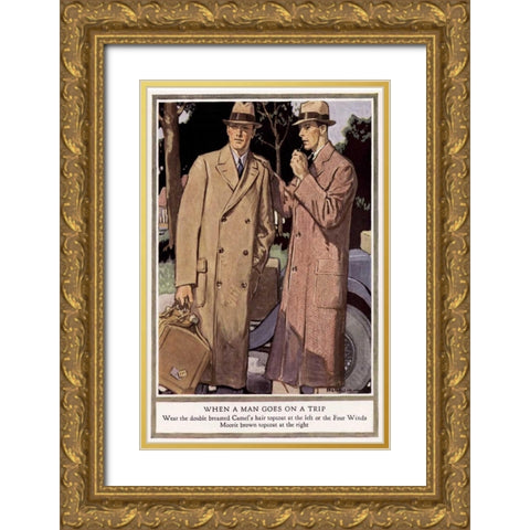 Baskins Fashions VI Gold Ornate Wood Framed Art Print with Double Matting by Unknown