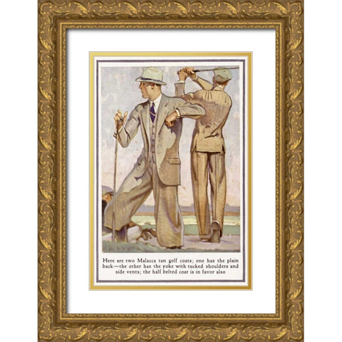 Baskins Fashions VIII Gold Ornate Wood Framed Art Print with Double Matting by Unknown