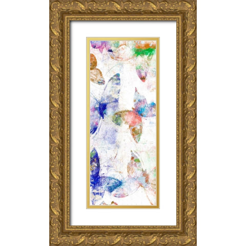 Bright Flight III Gold Ornate Wood Framed Art Print with Double Matting by Studio W