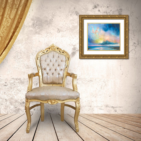 Heaven is Around You Gold Ornate Wood Framed Art Print with Double Matting by Quin, Marabeth