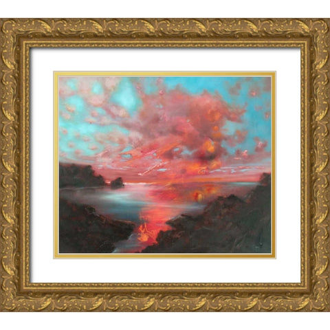 Nothing Has Ever Gold Ornate Wood Framed Art Print with Double Matting by Quin, Marabeth