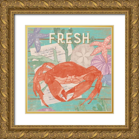 Fresh Seafood I Gold Ornate Wood Framed Art Print with Double Matting by Mark, Leslie