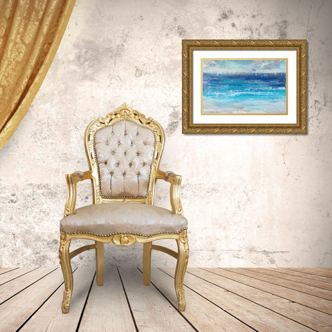 Sailing Afar I Gold Ornate Wood Framed Art Print with Double Matting by OToole, Tim