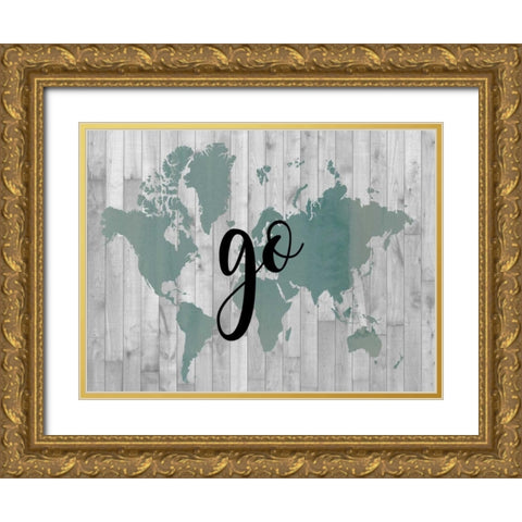 Young Explorer IV Gold Ornate Wood Framed Art Print with Double Matting by Studio W