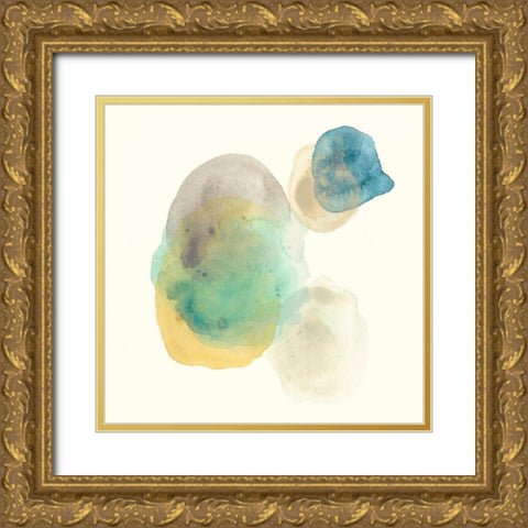 Fluid Geology II Gold Ornate Wood Framed Art Print with Double Matting by Vess, June Erica