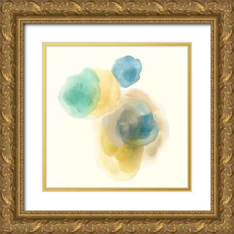 Fluid Geology III Gold Ornate Wood Framed Art Print with Double Matting by Vess, June Erica