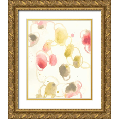 Elliptical Motion I Gold Ornate Wood Framed Art Print with Double Matting by Vess, June Erica