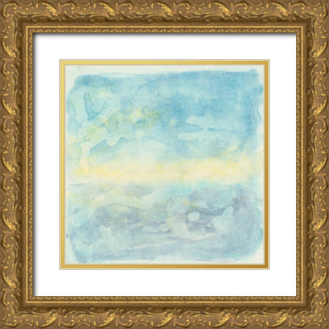 Murmured Landscape II Gold Ornate Wood Framed Art Print with Double Matting by Stramel, Renee W.