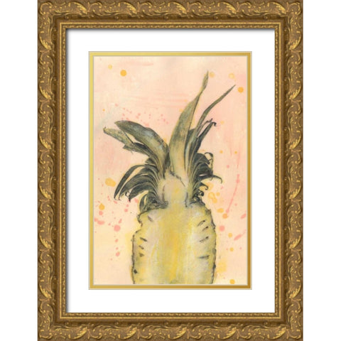 Pineapple Delight II Gold Ornate Wood Framed Art Print with Double Matting by McCavitt, Naomi