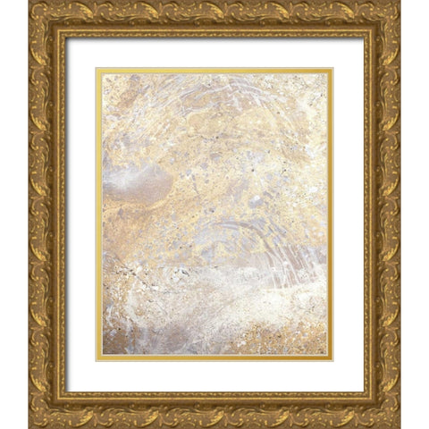 Gold Fusion VII Gold Ornate Wood Framed Art Print with Double Matting by Contacessi, Julia