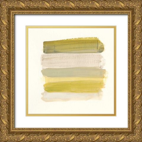 Palette Stack IV Gold Ornate Wood Framed Art Print with Double Matting by Vess, June Erica