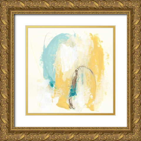 Diadem IV Gold Ornate Wood Framed Art Print with Double Matting by Vess, June Erica