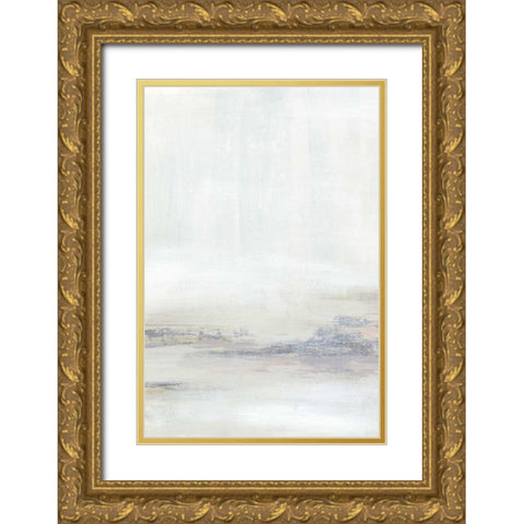 Estuary I Gold Ornate Wood Framed Art Print with Double Matting by Vess, June Erica