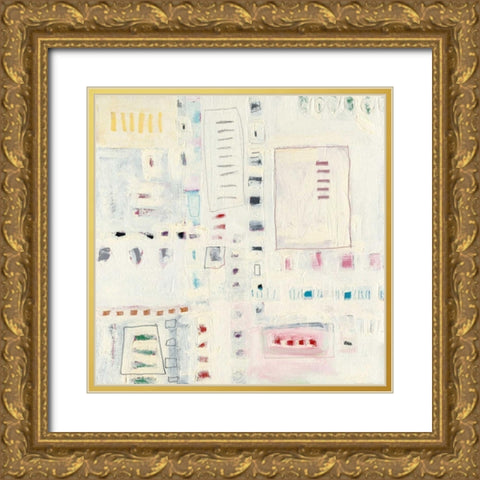 White Out Gold Ornate Wood Framed Art Print with Double Matting by Galapon, Nikki