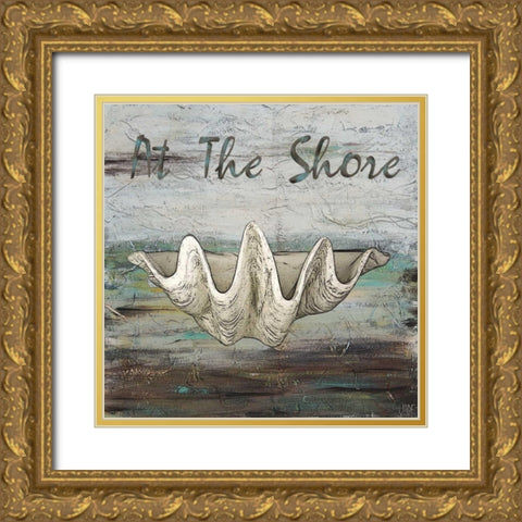 At the Shore I Gold Ornate Wood Framed Art Print with Double Matting by Reynolds, Jade