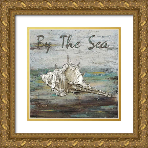 At the Shore II Gold Ornate Wood Framed Art Print with Double Matting by Reynolds, Jade