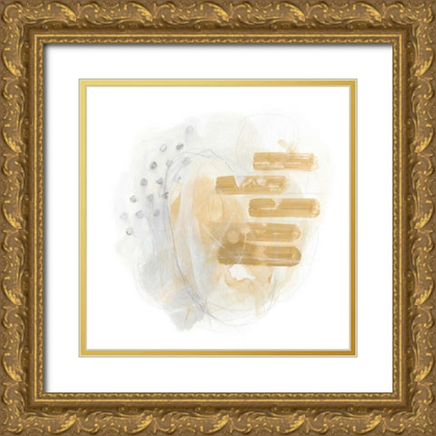Saffron Energy II Gold Ornate Wood Framed Art Print with Double Matting by Vess, June Erica
