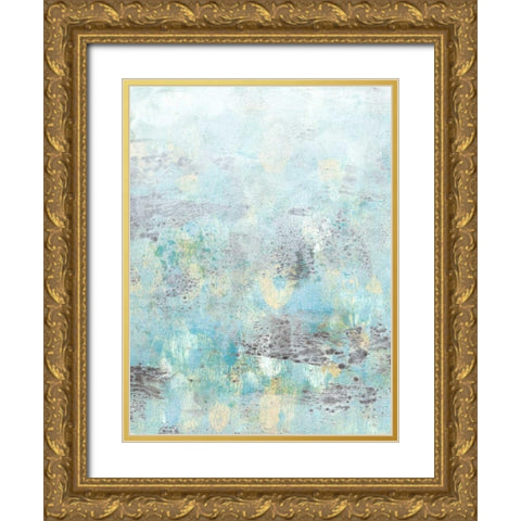 Cerulean Reflections II Gold Ornate Wood Framed Art Print with Double Matting by McCavitt, Naomi