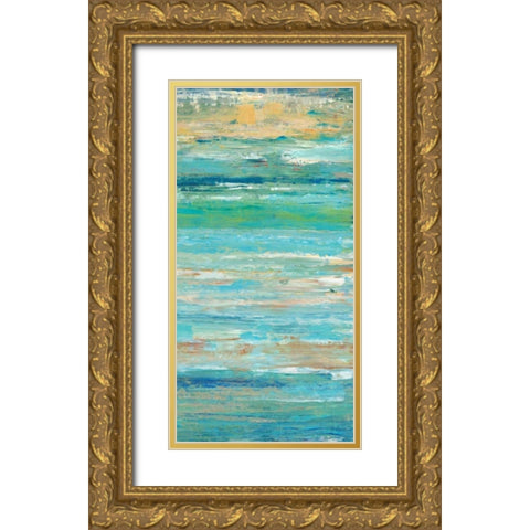 Riptide II Gold Ornate Wood Framed Art Print with Double Matting by OToole, Tim