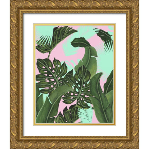 Neon Jungle I Gold Ornate Wood Framed Art Print with Double Matting by McCavitt, Naomi