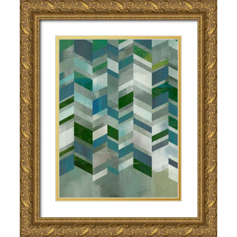 Ocean Elements I Gold Ornate Wood Framed Art Print with Double Matting by Zarris, Chariklia